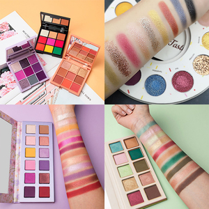 Palette de fards à paupières scintillants métalliques vegan à haute pigmentation, poudre minérale pressée, multicolores, sans cruauté - Product Image 6