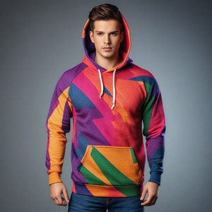 Sweat-shirt unisexe personnalisé OEM de haute qualité, écologique, coupe classique, tissu tricoté en élasthanne/coton, brodé, Bangladesh, en gros - Product Image 1