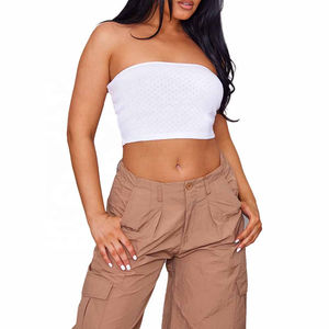 Wholesale Tube <b>Tops</b> Shirts With Best Quality Sleeveless Strapless Materials Made of 100% Cotton Fabric cheap price with custom - Product Image 1