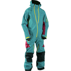 Mono de esquí con capucha de una pieza, impermeable 10000mm, de poliéster, con cremallera YKK, para mujer, a la moda 2026, colores vibrantes - Product Image 2
