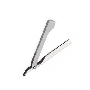 Morje Surgical Men's Straight <b>Razor</b> Stainless Steel <b>Single</b> <b>Blade</b> Rubber Handle for Barber Shop Face Shaving - Product Image 4