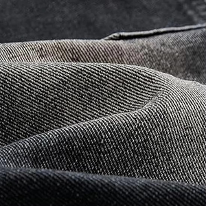 Pantalones cortos de pana negros para hombre, estilo hip hop, lavados, holgados, con dobladillo sin rematar, OEM - Product Image 3