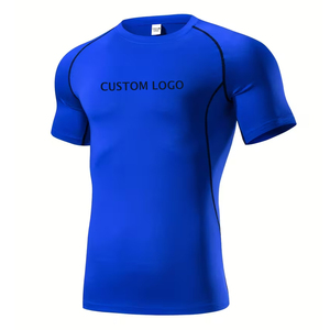 2026 <b>Compression</b> Shirt <b>Short</b> Sleeves Men Oversize Gym T Shirt Breathable Muscle Running Quick Dry Fit Sports Wear Leisure - Product Image 4