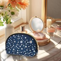 Tas kosmetik wanita, tas kosmetik kecil imut anti air kualitas bagus dengan ritsleting untuk wanita