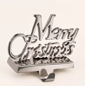 Decorative Metal <b>Christmas</b> <b>Stocking</b> <b>Holder</b> for Stylish Seasonal Home Displays - Product Image 5