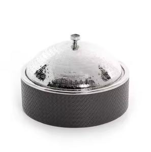 Olla térmica de acero inoxidable con asas y tapa, para mantener la comida caliente en buffet. - Product Image 3