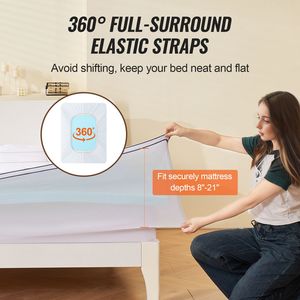 Surmatelas en mousse à mémoire de forme King Size, garnissage en fibres, 4 options d'épaisseur, conception ergonomique, soulagement de la pression, amovible et lavable - Product Image 6