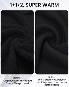 เสื้อฮู้ดฟลีซพรีเมียมสำหรับฤดูหนาว สีพื้น ซิปเต็มตัว สำหรับผู้ชายและผู้หญิง เนื้อผ้านุ่ม แห้งเร็ว ระบายอากาศได้ดี สวมใส่สบาย - Product Image 4