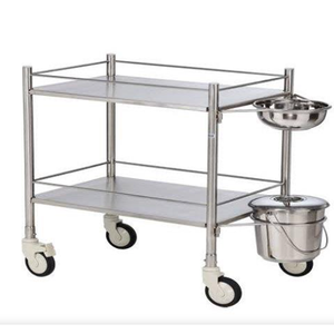 Chariot de pansement médical professionnel en acier inoxydable de qualité supérieure, fabriqué en Inde, pour hôpitaux, à vendre - Product Image 1