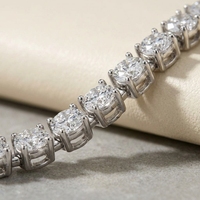 Collier tennis en diamant de laboratoire pour femmes et hommes, or massif 10 carats, cadeau, bijoux de fiançailles