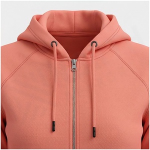 Women Hooded <b>Zipper</b> <b>Sweatshirt</b> Solid Color Full Sleeve Casual Tracksuit Set Autumn Midweight Fleece Jogger Outfit - Product Image 4