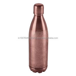 Premium quality copper water <b>bottle</b> health beneficial household accessories juice energy drink 100% pure copper container - Product Image 1