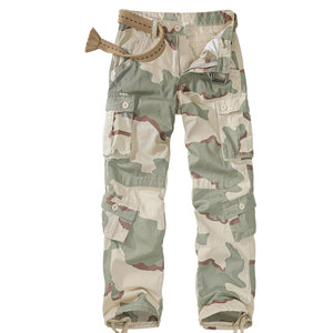 Pantalon cargo de chasse décontracté pour homme, en coton foncé, respirant, multi-poches, léger, pour activités sur le terrain - Product Image 1