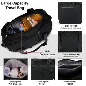 Bolsa de Deporte al por Mayor, de Gran Capacidad, para Gimnasio, Viajes y Deportes, con Tela Resistente y Múltiples Compartimentos - Product Image 4