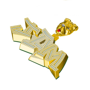 Étincelant Plaqué Or Moissanite Hip Hop Unisexe Pendentif Charme Rond Brillant Coupe Exquis Fine Cadeau Célébrations Spéciales - Product Image 3