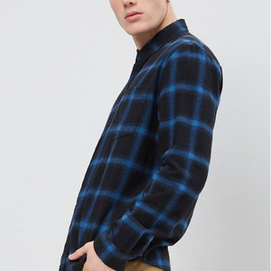 Camisas de Franela de Algodón Gruesas a Cuadros Verdes y Negros, Personalizadas, de Corte Holgado, Casuales, para Hombre - Product Image 6