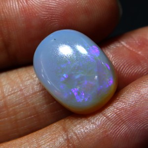 Opale naturelle australienne de 13 carats, opale de Coober Pedy, pierre précieuse en vrac, opale à feu bleu, faite à la main pour la fabrication de bijoux - Product Image 1