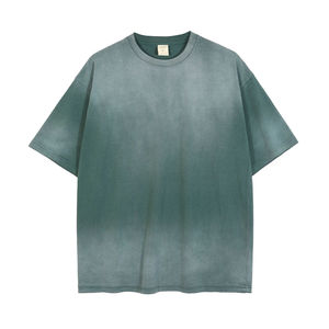 Camisetas Casuales para Hombre, Lavadas con Ácido, 100% Algodón, Manga Corta, Diseño Personalizado, Transpirables, Ropa de Verano, Nuevos Colores Sólidos a la Moda - Product Image 5