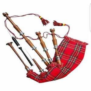 Custom Made Black Rose wood Scottish Highland Bagpipes Premium Quality Custom Logo Scottish Professional <b>Instruments</b> Bagpipes - Product Image 4