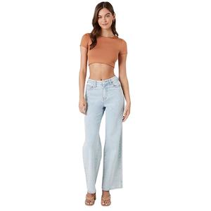 Crop tops pour femmes, coupe ajustée, personnalisables, en gros, légers, 100% coton extensible, unis, courts, tendance, pour l'été - Product Image 2