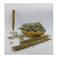 Haute qualité 6 pouces feuille de sauge tache bâtons d'encens sans bambou en vrac aromathérapie diffuseur fournitures diffuseur aromatique botanique