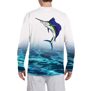 Camiseta de Pesca Personalizada 100% Poliéster de Alta Calidad, Secado Rápido, Ligera, Manga Larga, Transpirable - Product Image 3