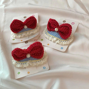 <b>Beginner</b> Crochet Hair Clip <b>Kit</b> Soft Acrylic Yarn Floral Pattern DIY <b>Knitting</b> Set Assorted Colors 3-14 Years 99 Gold Data - Product Image 2
