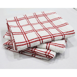 Serviette de cuisine en coton égyptien à carreaux avec tissu éponge Luxe Séchage rapide Personnalisée Fournisseur indien - Product Image 4