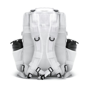 Lamatex Sports White Tactical Gym <b>Backpack</b>-Waterproof Polyester Zipper Closure Adjustable <b>Strap</b> Multi-Compartment Unisex - Product Image 4
