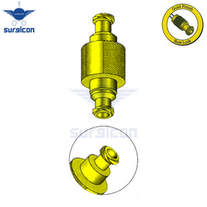 Dispositivo de Sujeción de 34.7 mm de Longitud con Acabado Dorado Sure Lock, Dispositivo Quirúrgico de Sujeción con 6 mm de Diámetro Exterior y 4 mm de Diámetro Interior - Product Image 2