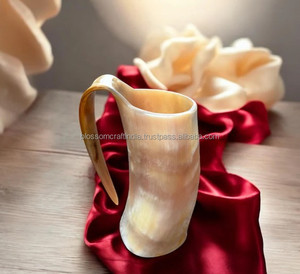 Jarra de Cuerno Natural de Alta Calidad, Tradicional, de Vaca, Buey o Búfalo, Acabado Resistente y Duradero, Ecológico, Ideal para Regalo - Product Image 4