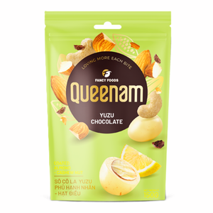 Envío Global al por Mayor, Chocolate Dragee de Alta Calidad HALAL OEM/ODM, Nueces de Almendra y Anacardo Cubiertas con Chocolate Yuzu, 150G, Precio Especial - Product Image 1