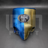 Protège-entrejambe personnalisables de haute qualité « No Boxing No Life » en cuir de vachette de première qualité, lacés, avec rembourrage épais à 4 couches, anti-humidité pour la boxe
