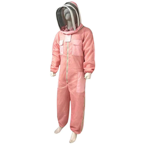 Traje de Apicultura Rosa, Conjunto Profesional de Chaqueta y Pantalones con Velo de Malla, Traje de Apicultor de Cuerpo Completo Personalizado de Alta Calidad - Product Image 2
