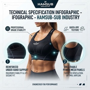 Soutien-gorge de sport sans couture pour femme avec tissu extensible, ajustement confortable, logo personnalisé et fabrication d'articles de sport haut de gamme - Product Image 3