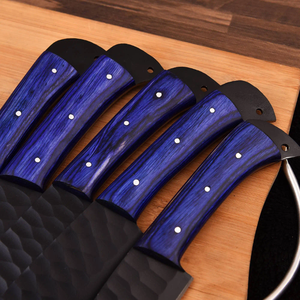 High Quality Stainless Steel Professional Chef <b>Knife</b> <b>Set</b> with <b>Sharp</b> Blade Right Hand Orientation WoodenHandle - Product Image 4