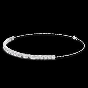 Bracelet ajustable en argent sterling 925 plaqué rhodium, style hip-hop de luxe, avec moissanite étincelante, pour un éclat brillant – Vente en gros - Product Image 1