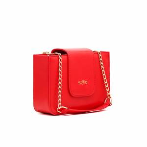 กระเป๋าช้อปปิ้งสะพายไหล่ P55383ลำลองสีแดง - Product Image 2