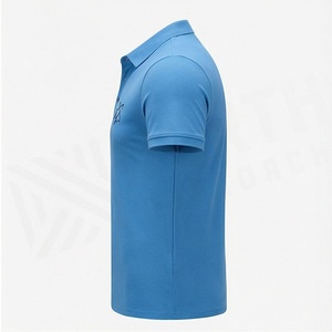 Hot Sale Custom Unisex Cotton Mixed Polyester Plus Size Men's Polo <b>Shirts</b> High Quality Golf Short Sleeve <b>Half</b> <b>Button</b> - Product Image 3