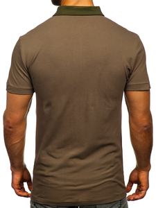 2024 hombres nuevo estilo de manga corta para Polos personalizados Chenille parche bordado sólido de punto deportes/Golf Polos 100% - Product Image 3