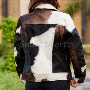 Veste en cuir de vachette 100% haute qualité pour femme, nouveau tissu élégant, vente en gros de vestes en cuir pour femme pour l'hiver - Product Image 2