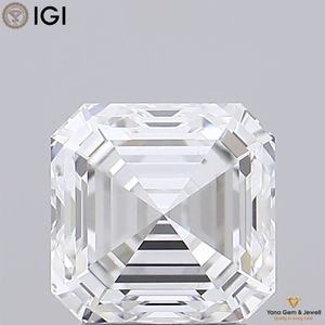 Diamante Cultivado en Laboratorio CVD de Corte Asscher de 4.50 Quilates, Claridad VS1, Color E, con Certificado IGI, Perfecto para Anillos de Alta Gama - Product Image 1