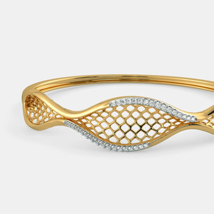 Aurora <b>Infinity</b> Wave Diamond Bangle - Product Image 2