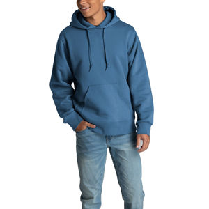 Sudadera con Capucha Personalizada para Hombre, 100% Algodón Tejido, 360G, Oversize, Lavada, con Patrón de Letras en Relieve, Estilo Urbano, con Bolsillos, Venta al por Mayor - Product Image 4