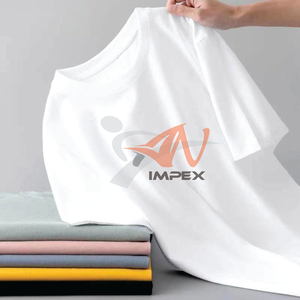 Conception de logo personnalisée OEM pour hommes et femmes, t-shirt à manches courtes classique et polyvalent, couleur unie, été - Product Image 5