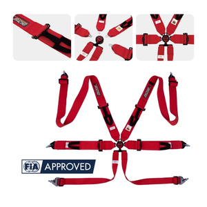 Arnés de Carreras Profesional FIA con Hebilla de Bloqueo de Leva, Cinturón de Seguridad OEM de Marca Privada para Deportes de Motor y Coches de Rally - Product Image 1