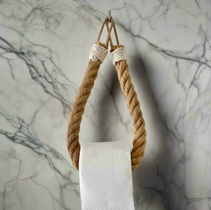 Rope <b>Toilet</b> Paper Hanger <b>Towel</b> <b>Holder</b> Jute Rope <b>and</b> Copper Finish Bathroom <b>Toilet</b> <b>Roll</b> <b>Holder</b> - Product Image 1