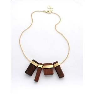 Fournitures de perles en bois naturel de luxe écologiques, collier de bijoux pour femmes - Product Image 1