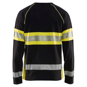 เสื้อยืดสะท้อนแสงสำหรับงานก่อสร้าง ระบายอากาศได้ดี แห้งเร็ว แขนยาว เสื้อทำงาน เสื้อยืดนิรภัยแบบมองเห็นได้ชัดเจน - Product Image 3