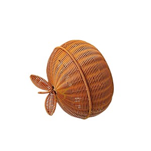 Cesta de Mimbre Hecha a Mano con Tapa para Almacenamiento Decorativo y Accesorios para el Hogar - Product Image 4